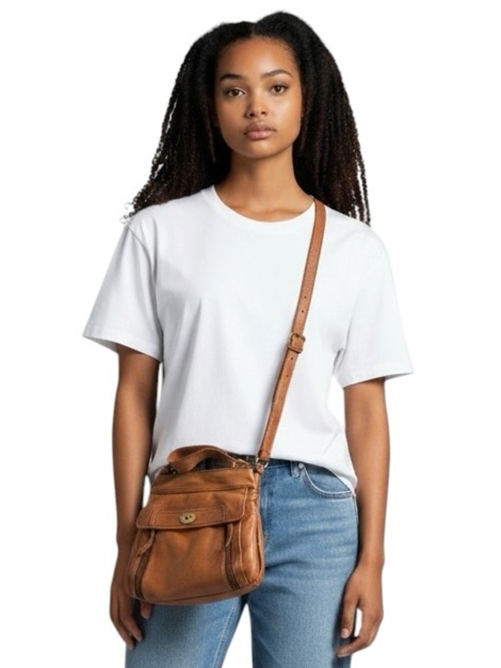 Fossil Leather Crossbody Bag